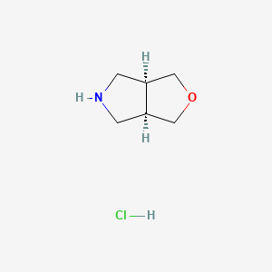 molecular formula C6H12ClNO B2747028 (3aR,6aS)-rel-Hexahydro-1H-furo[3,4-c]pyrrole hydrochloride CAS No. 57710-36-8