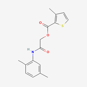 molecular formula C16H17NO3S B2747038 2-((2,5-Dimethylphenyl)amino)-2-oxoethyl 3-methylthiophene-2-carboxylate CAS No. 387854-30-0