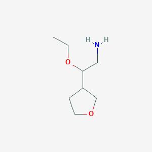 molecular formula C8H17NO2 B2747047 2-Ethoxy-2-(oxolan-3-YL)ethan-1-amine CAS No. 1491754-43-8