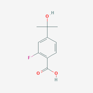 molecular formula C10H11FO3 B2747050 2-Fluoro-4-(2-hydroxypropan-2-yl)benzoic acid CAS No. 1418128-37-6