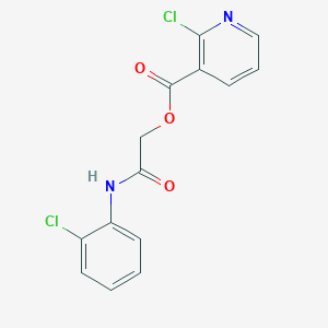 molecular formula C14H10Cl2N2O3 B2747063 [(2-Chlorophenyl)carbamoyl]methyl 2-chloropyridine-3-carboxylate CAS No. 389810-47-3