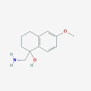 molecular formula C12H17NO2 B2747073 1-(Aminomethyl)-6-methoxy-1,2,3,4-tetrahydronaphthalen-1-ol CAS No. 87063-12-5