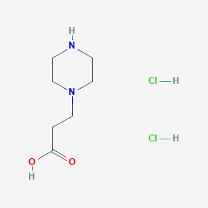 molecular formula C7H16Cl2N2O2 B2747074 3-(Piperazin-1-yl)propanoic acid dihydrochloride CAS No. 22278-11-1; 27245-31-4