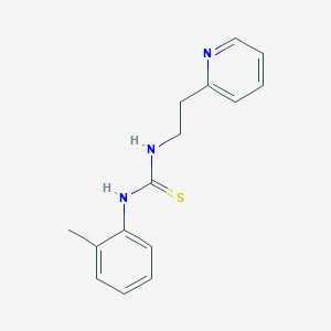 molecular formula C15H17N3S B2747082 1-(2-Methylphenyl)-3-[2-(pyridin-2-yl)ethyl]thiourea CAS No. 690695-57-9