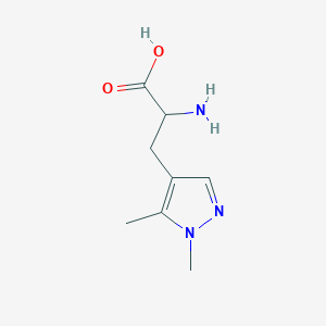 molecular formula C8H13N3O2 B2747084 3-(1,5-二甲基-1H-吡唑-4-基)丙氨酸 CAS No. 1104624-61-4