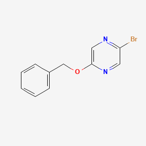 molecular formula C11H9BrN2O B2747101 2-Benzyloxy-5-bromopyrazine CAS No. 1208084-90-5
