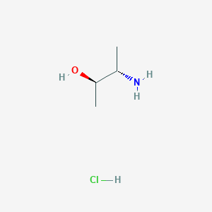 molecular formula C4H12ClNO B2747118 rel-(2R,3S)-3-Aminobutan-2-ol hydrochloride CAS No. 126307-45-7