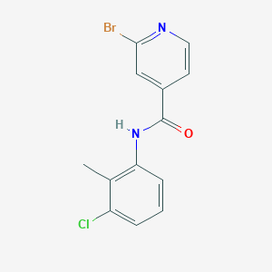 molecular formula C13H10BrClN2O B2747120 2-bromo-N-(3-chloro-2-methylphenyl)pyridine-4-carboxamide CAS No. 1394695-72-7