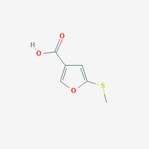 molecular formula C6H6O3S B2747136 5-(Methylsulfanyl)furan-3-carboxylic acid CAS No. 1909328-16-0
