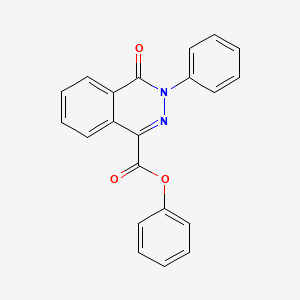 molecular formula C21H14N2O3 B2747141 Phenyl 4-oxo-3-phenyl-3,4-dihydro-1-phthalazinecarboxylate CAS No. 338975-82-9
