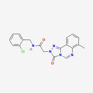 molecular formula C19H16ClN5O2 B2747149 N-(2-氯苄基)-2-(7-甲基-3-氧代-[1,2,4]三唑[4,3-c]喹唑啉-2(3H)-基)乙酰胺 CAS No. 1207039-71-1