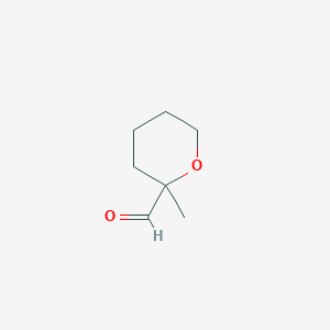 molecular formula C7H12O2 B2747169 2-Methyloxane-2-carbaldehyde CAS No. 1782530-47-5