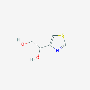 molecular formula C5H7NO2S B2747180 1-(1,3-Thiazol-4-yl)ethane-1,2-diol CAS No. 1598034-97-9
