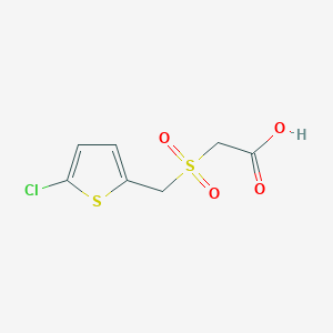 2-[(5-Chlorothiophen-2-yl)methanesulfonyl]acetic acid