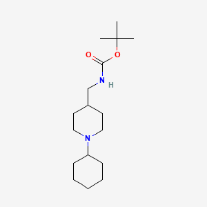 molecular formula C17H32N2O2 B2747230 叔丁基[(1-环己基哌啶-4-基)甲基]氨基甲酸酯 CAS No. 1286265-83-5