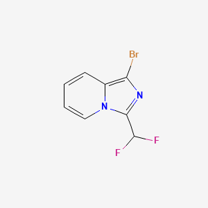 molecular formula C8H5BrF2N2 B2747243 1-Bromo-3-(difluoromethyl)imidazo[1,5-a]pyridine CAS No. 2248315-95-7