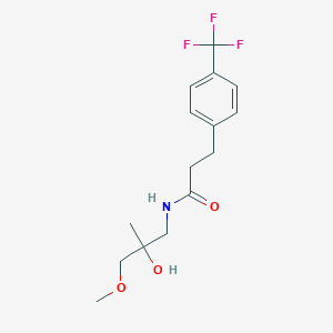 molecular formula C15H20F3NO3 B2747253 N-(2-hydroxy-3-methoxy-2-methylpropyl)-3-(4-(trifluoromethyl)phenyl)propanamide CAS No. 1788542-44-8