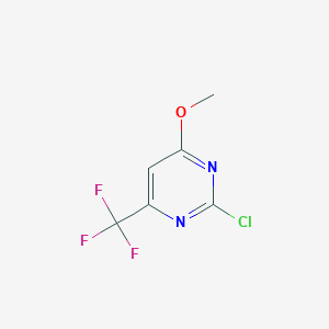 molecular formula C6H4ClF3N2O B2747255 2-氯-4-甲氧基-6-(三氟甲基)嘧啶 CAS No. 1402551-64-7