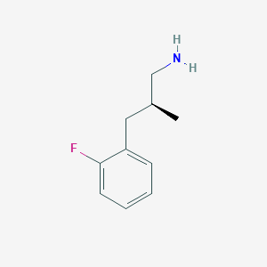 (2S)-3-(2-Fluorophenyl)-2-methylpropan-1-amine