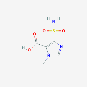 molecular formula C5H7N3O4S B2747273 3-Methyl-5-sulfamoylimidazole-4-carboxylic acid CAS No. 2503202-62-6