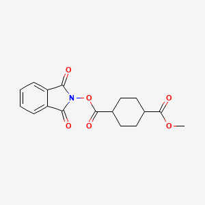 molecular formula C17H17NO6 B2747275 1-(1,3-Dioxoisoindolin-2-YL) 4-methyl cyclohexane-1,4-dicarboxylate CAS No. 2248296-99-1