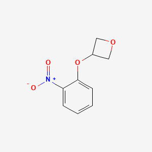 molecular formula C9H9NO4 B2747293 3-(2-硝基苯氧基)噁唑环 CAS No. 1356114-34-5