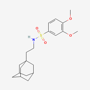 molecular formula C20H29NO4S B2747302 N-[2-(1-金刚烷基)乙基]-3,4-二甲氧基苯磺酰胺 CAS No. 445473-51-8