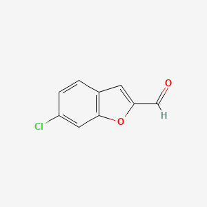 molecular formula C9H5ClO2 B2747323 6-Chloro-1-benzofuran-2-carbaldehyde CAS No. 1481421-34-4