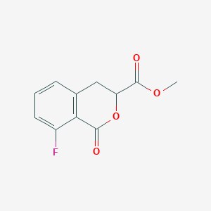 molecular formula C11H9FO4 B2747328 Methyl 8-fluoro-1-oxo-3,4-dihydroisochromene-3-carboxylate CAS No. 2137792-93-7