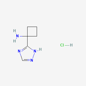 1-(4H-1,2,4-triazol-3-yl)cyclobutan-1-amine hydrochloride