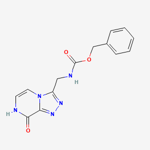 molecular formula C14H13N5O3 B2747349 Benzyl ((8-hydroxy-[1,2,4]triazolo[4,3-a]pyrazin-3-yl)methyl)carbamate CAS No. 2034325-18-1