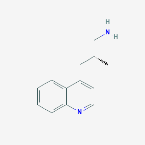 molecular formula C13H16N2 B2747350 (2R)-2-Methyl-3-quinolin-4-ylpropan-1-amine CAS No. 2248199-99-5