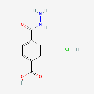 molecular formula C8H9ClN2O3 B2747354 4-(Hydrazinecarbonyl)benzoic acid hydrochloride CAS No. 52977-57-8