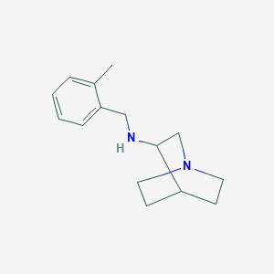 molecular formula C15H22N2 B2747372 N-[(2-methylphenyl)methyl]-1-azabicyclo[2.2.2]octan-3-amine CAS No. 940196-88-3