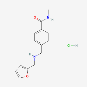 molecular formula C14H17ClN2O2 B2747391 4-{[(呋喃-2-基甲基)氨基]甲基}-N-甲基苯甲酰胺盐酸盐 CAS No. 1171752-03-6