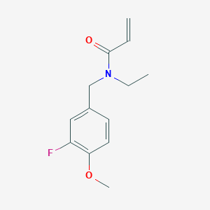 molecular formula C13H16FNO2 B2747407 N-乙基-N-[(3-氟-4-甲氧基苯基)甲基]丙-2-烯酰胺 CAS No. 1178136-45-2