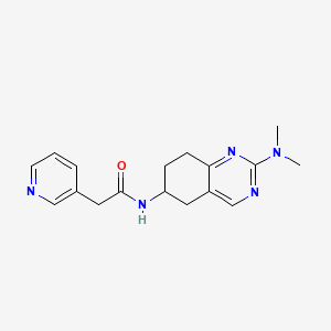 N-[2-(dimethylamino)-5,6,7,8-tetrahydroquinazolin-6-yl]-2-(pyridin-3-yl)acetamide