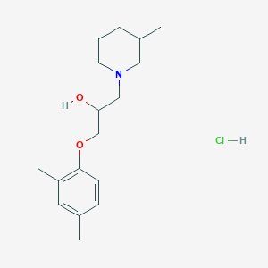 molecular formula C17H28ClNO2 B2747417 1-(2,4-Dimethylphenoxy)-3-(3-methylpiperidin-1-yl)propan-2-ol hydrochloride CAS No. 478614-57-2
