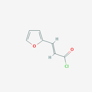 molecular formula C7H5ClO2 B2747425 (2E)-3-(2-Furyl)acryloyl chloride CAS No. 20689-54-7; 63485-67-6