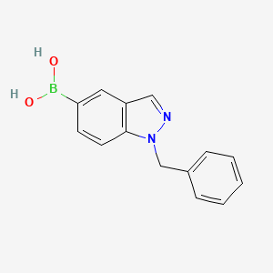 molecular formula C14H13BN2O2 B2747427 (1-Benzyl-1H-indazol-5-yl)boronic acid CAS No. 1191062-74-4