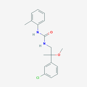 molecular formula C18H21ClN2O2 B2747446 1-(2-(3-氯苯基)-2-甲氧基丙基)-3-(邻甲苯基)脲 CAS No. 1788560-11-1