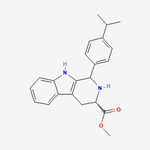 molecular formula C22H24N2O2 B2747459 (3S)-methyl 1-(4-isopropylphenyl)-2,3,4,9-tetrahydro-1H-pyrido[3,4-b]indole-3-carboxylate CAS No. 1212461-94-3