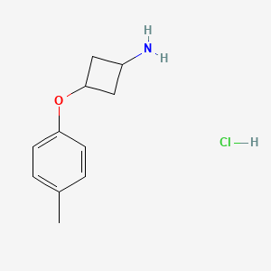 molecular formula C11H16ClNO B2747460 反式-3-(对甲苯氧基)环丁胺盐酸盐 CAS No. 1630906-70-5