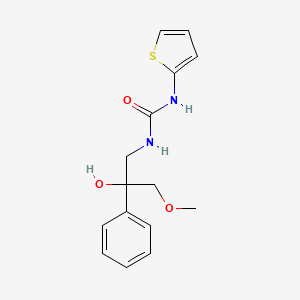 1-(2-Hydroxy-3-methoxy-2-phenylpropyl)-3-(thiophen-2-yl)urea