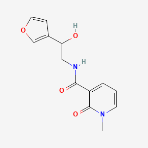 molecular formula C13H14N2O4 B2747497 N-(2-(furan-3-yl)-2-hydroxyethyl)-1-methyl-2-oxo-1,2-dihydropyridine-3-carboxamide CAS No. 1396869-31-0