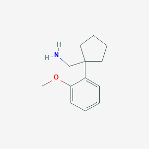 molecular formula C13H19NO B2747500 [1-(2-Methoxyphenyl)cyclopentyl]methanamine CAS No. 927993-53-1