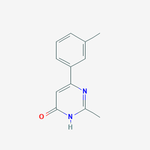molecular formula C12H12N2O B2747510 2-methyl-6-(m-tolyl)pyrimidin-4(3H)-one CAS No. 183536-79-0