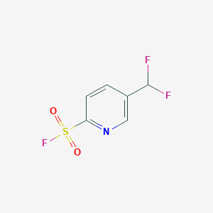 molecular formula C6H4F3NO2S B2747521 5-(Difluoromethyl)pyridine-2-sulfonyl fluoride CAS No. 2137688-56-1