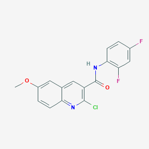 2-chloro-N-(2,4-difluorophenyl)-6-methoxyquinoline-3-carboxamide