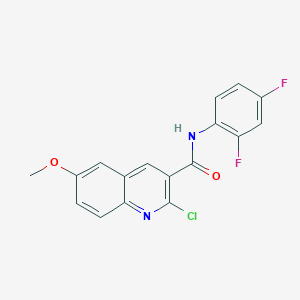 molecular formula C17H11ClF2N2O2 B2747534 2-chloro-N-(2,4-difluorophenyl)-6-methoxyquinoline-3-carboxamide CAS No. 1808766-71-3